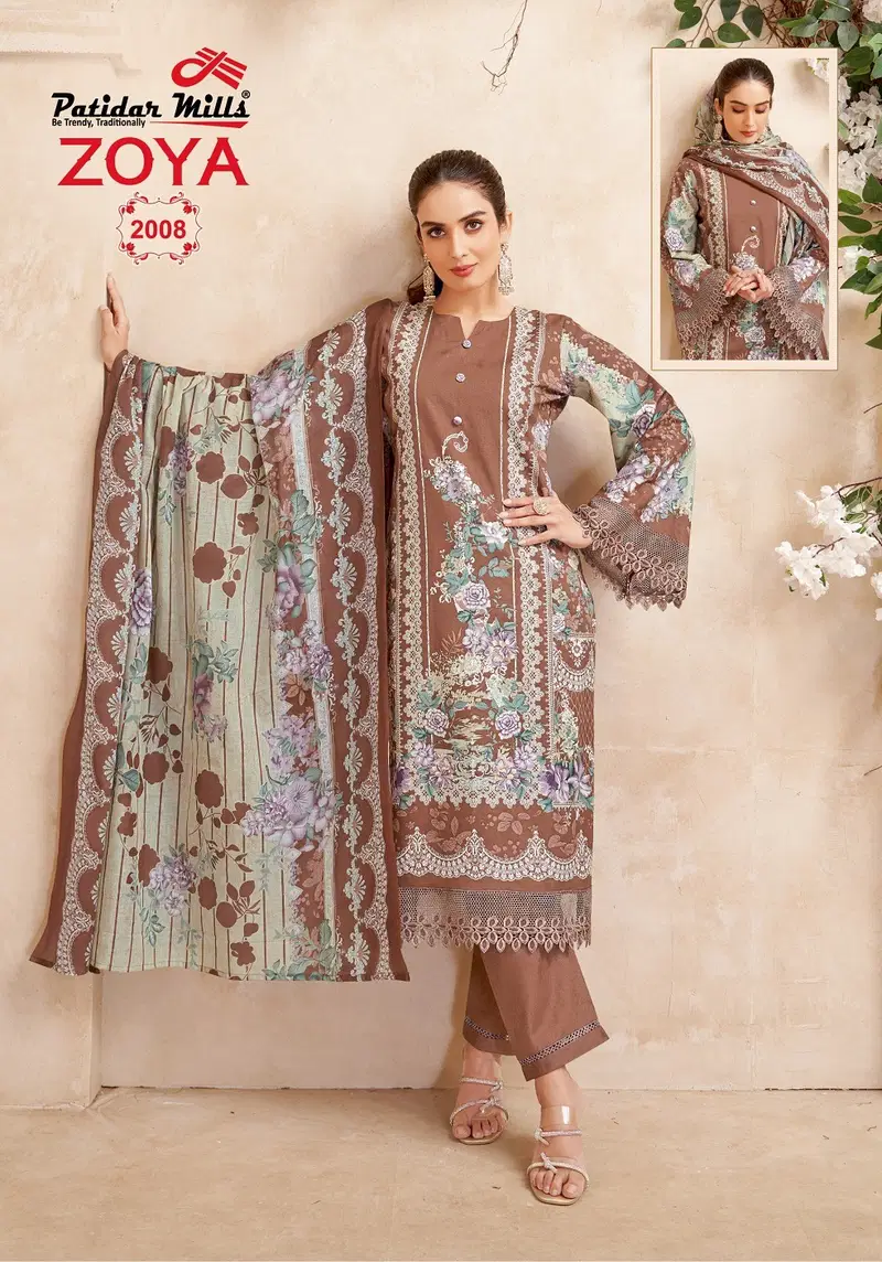 Zoya Vol 2 By Patidar Lawn Cotton Printed Dress Material Surat Wholesale Market